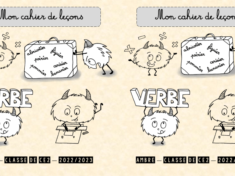 CE2-CM1 : des pages de garde pour la rentrée&nbsp;;)